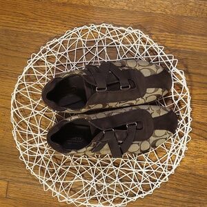 Coach Brown Athletic Shoes Classic Design